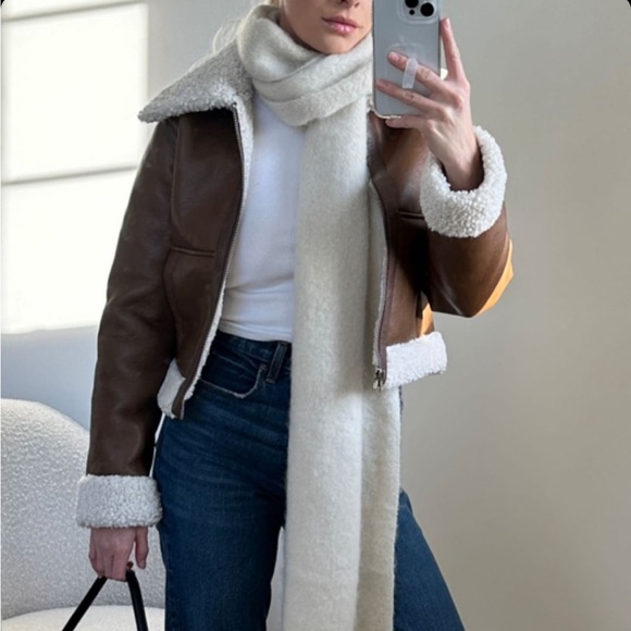 Abercrombie u0026 Fitch | Jackets u0026 Coats | Sherpalined Vegan Leather Shearling  Jacket | Poshmark